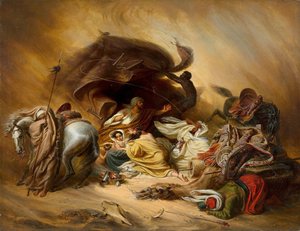 Der Samum in der Wüste von Johann Hermann Kretzschmer