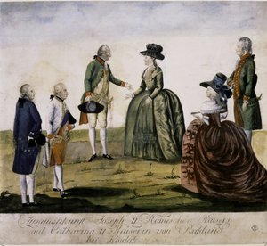 Treffen von Katharina II. und Joseph II. am Dnjepr