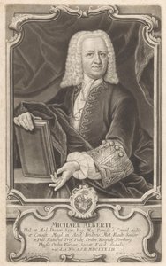 Porträt von Michael Alberti von Johann Jacob Haid