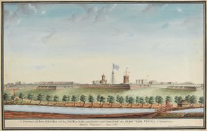 Aussicht vom Fort St. George von Johann Jacob Ludewig Rothmeyer