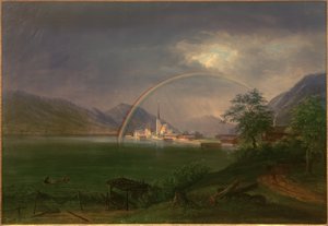 Egern am Tegernsee mit Regenbogen