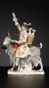 Meissener Figur des walisischen Schneiders, spätes 19. / 20. Jahrhundert