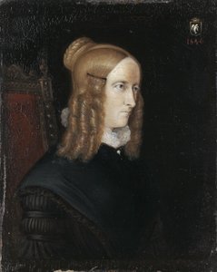 Porträt von Annette von Droste-Hülshoff 1797-1848, 1840