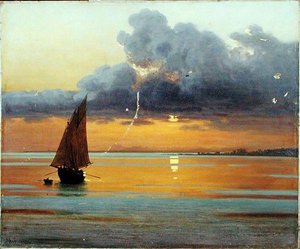 Sonnenuntergang auf der Krim von Johann Koler