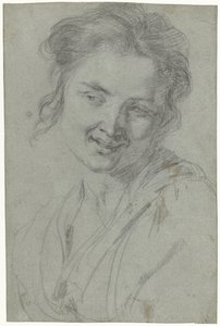 Studie einer lachenden Frau von Johann Liss