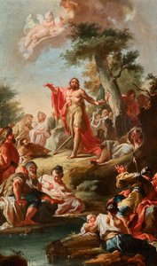 Die Predigt Johannes des Täufers von Johann Lucas Kracker