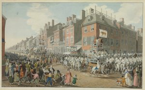 Parade der Lebensmittelhändler, Philadelphia, 1821