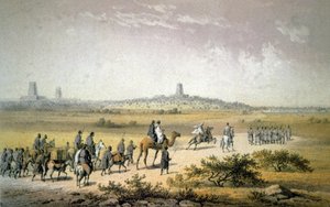 Heinrich Barth nähert sich Timbuktu, ca. 1860