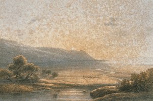 Berg Karmel in einer Radierung von Bernatz et alii - Eisenblätter, R. Editore