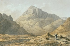 Serbal. Radierung von Bernatz et alii - Steinkopk J.F. Editore von Johann Martin Bernatz