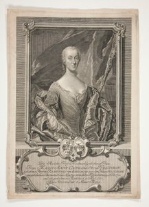 Porträt von Marie Anne Catherine von Veltheim von Johann Martin Bernigeroth