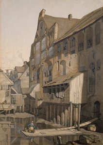 Nordseite des St. Johannis Klosters in Hamburg von Johann Martin Gensler
