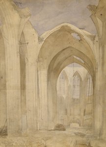Ruinen von St. Nikolaus, 1842 von Johann Martin Gensler