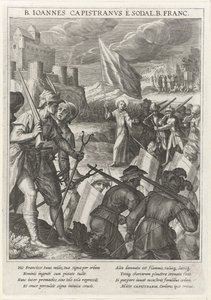 Der heilige Johannes von Capistrano führt die christlichen Streitkräfte bei der Belagerung von Belgrad, 1615 von Johann Matthias Kager
