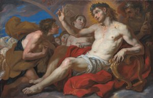 Apollo gewährt Phaeton die Erlaubnis, den Sonnenwagen zu lenken, ca. 1690-95 von Johann Michael Rottmayr