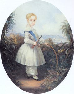 Afonso, Prinz von Brasilien, ältester Sohn von Pedro II. 1846 von Johann Moritz Rugendas