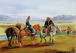 Chilenische Huasos, ca. 1836