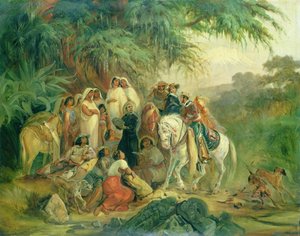 Volksszene in Pico de Orizaba, Mexiko von Johann Moritz Rugendas