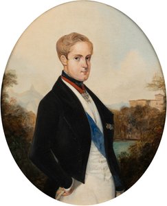 Porträt von Kaiser Peter II. von Brasilien 1825-1891, 1846