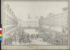 Hofschlittenfahrt während des Wiener Kongresses von Johann Nepomuk Hoechle
