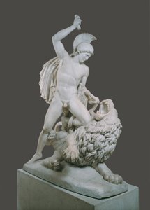 Bellerophon im Kampf mit der Chimeira