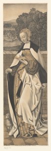 Heilige Agnes mit Lamm von Johann Nepomuk Strixner