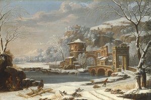 Winterlandschaft, 1674 von Johann Oswald Harms