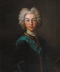Porträt des Zaren Peter II. von Russland 1715-1730, Ende der 1720er Jahre von Johann Paul Luedden
