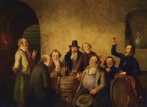 Weinprobe von Johann Peter Hasenclever