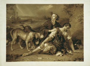 Arindal und Daura von Johann Peter Krafft