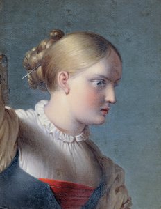 Brustbild eines Mädchens (Studie zu "Hermann und Dorothea") von Johann Peter Krafft