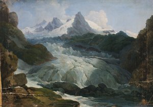 Der Rhônegletscher von Johann Peter Krafft