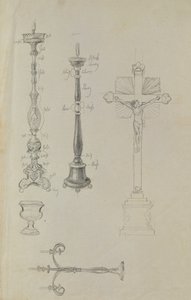 Detailstudie zur Aufbahrung der Juliana Krafft und ihrer Tochter Ludovica von Johann Peter Krafft