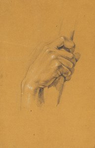 Handstudie zu "Ossian und Malvina" von Johann Peter Krafft