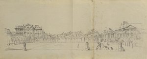 Josefstädter Glacis mit Palais Trautson von Johann Peter Krafft