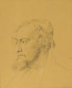Kopfstudie eines Bärtigen von Johann Peter Krafft