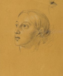 Kopfstudie zu "Arindal und Daura" von Johann Peter Krafft