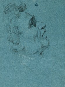 Kopfstudie zu den Wandgemälden in der Hofburg von Johann Peter Krafft