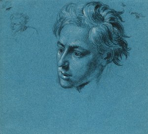 Kopfstudie zur "Szene aus dem Tiroler Freiheitskampf" von Johann Peter Krafft