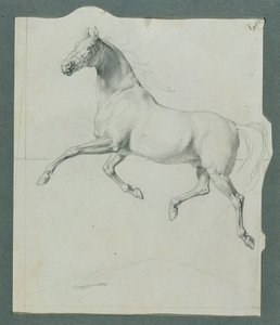 Pferdestudie zu "Rüdiger und Angelika" von Johann Peter Krafft