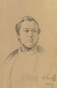 Porträtstudie Franz Xaver Eckl von Johann Peter Krafft