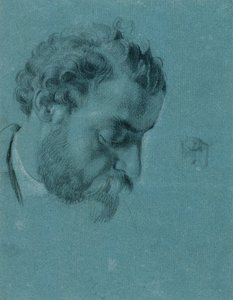 Porträtstudie zu "David mit dem Haupt Goliaths" von Johann Peter Krafft