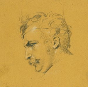 Porträtstudie zum "Ausfall Nikolaus Zrinys vor der Festung Szigeth" von Johann Peter Krafft