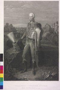 Römisch-deutscher Kaiser Franz II. (Stich) von Johann Peter Krafft