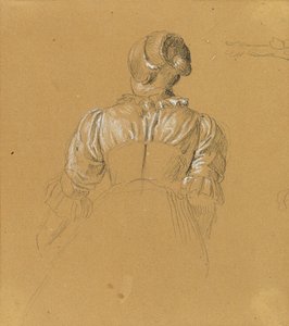 Skizze eines Mädchens zur "Szene aus dem Tiroler Freiheitskampf" von Johann Peter Krafft