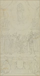 Taufe des Stephan von Ungarn von Johann Peter Krafft