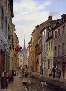 Die Parochialstraße, 1831 von Johann Philipp Eduard Gaertner