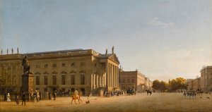 Die Königliche Oper, Unter den Linden, 1845 von Johann Philipp Eduard Gaertner