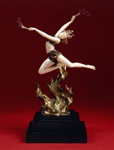 Der Flammenspringer, frühes 20. Jahrhundert von Johann Philipp Ferdinand Preiss