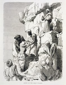 Aufstieg zur Großen Pyramide von Johann Rudolph the Elder Huber